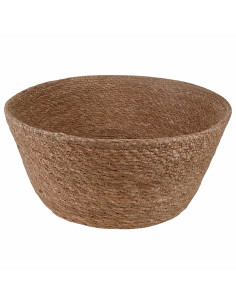 Vaso da fiori con manici Naturale Ø 32 x 32 cm 100% Erba marina 2