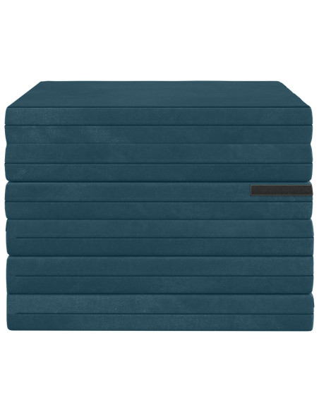 Divano Letto Pieghevole 140 x 67 x 45 cm Blu