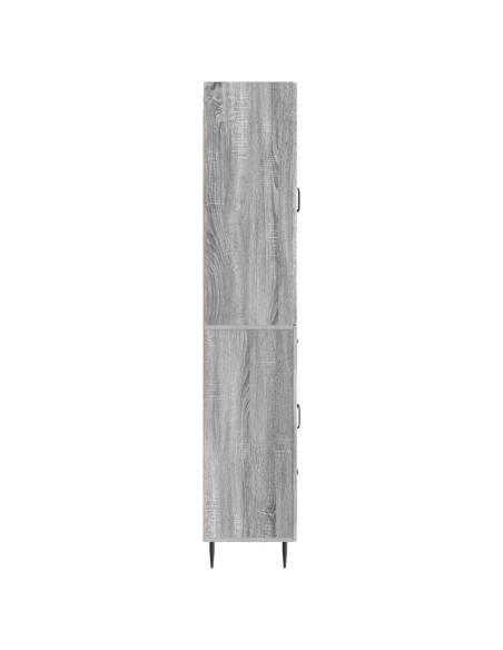 Set di armadi 2 pcs Sonoma grigio 66 x 34,5 x 89,5 cm
