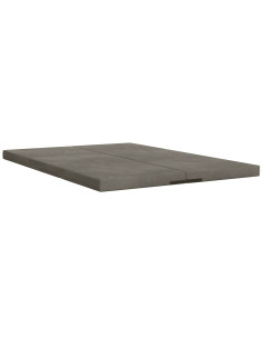 Divano Letto Pieghevole 140 x 67 x 45 cm Grigio Chiaro 2