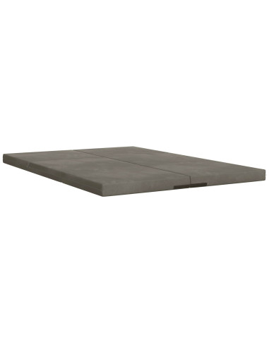 Divano Letto Pieghevole 140 x 67 x 45 cm Grigio Chiaro