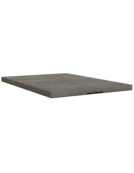 Divano Letto Pieghevole 140 x 67 x 45 cm Grigio Chiaro