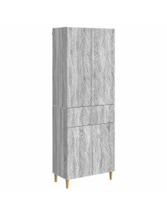 Set di armadi 2 pcs Sonoma grigio Legno ingegnerizzato