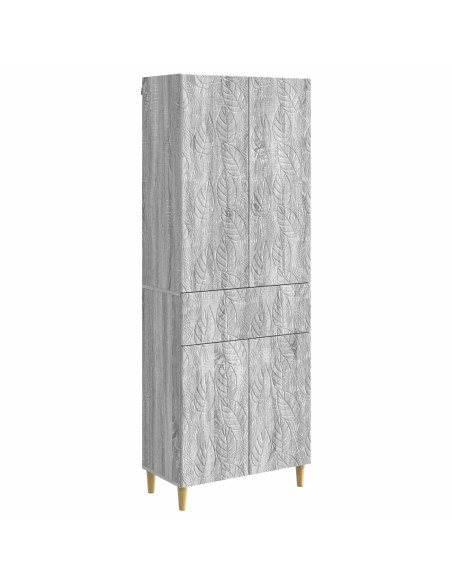 Set di armadi 2 pcs Sonoma grigio Legno ingegnerizzato