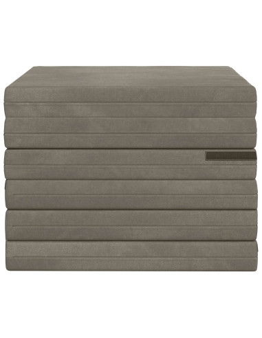 Divano Letto Pieghevole 140 x 67 x 45 cm Grigio Chiaro