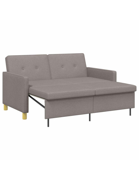 Divano Letto Estraibile Tortora Tessuto