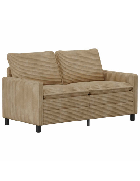 Set di divani 2 pcs Tortora Poliestere