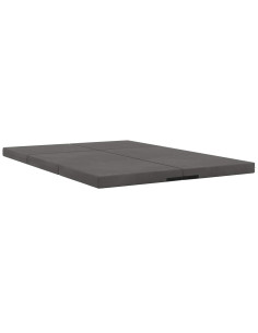 Divano Letto Pieghevole 140 x 67 x 45 cm Grigio Scuro 2