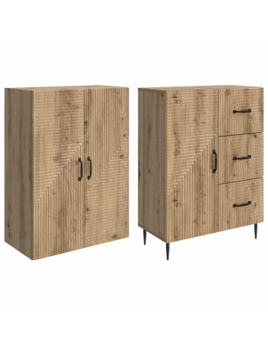 Set di armadi 2 pcs Rovere Artigianale 66 x 34,5 x 89,5 cm