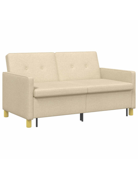 Divano Letto Estraibile Crema Tessuto