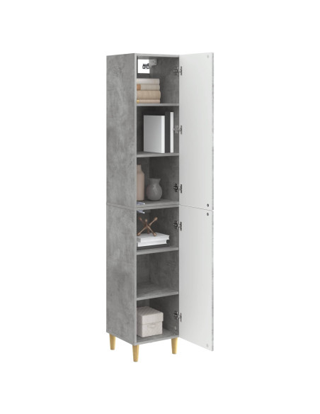 Set di armadi 2 pcs Grigio Cemento Legno ingegnerizzato