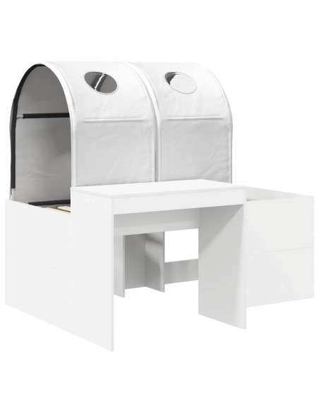 Letto con Tunnel 4 pcs Rovere Artigianale e Bianco