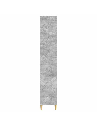 Set di armadi 2 pcs Grigio Cemento Legno ingegnerizzato