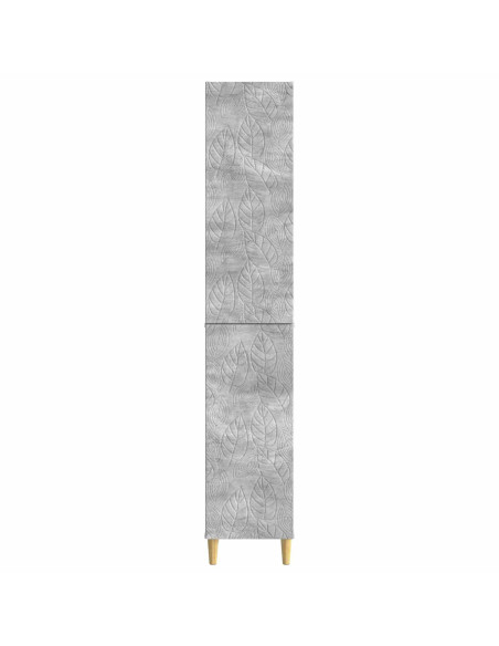 Set di armadi 2 pcs Grigio Cemento Legno ingegnerizzato