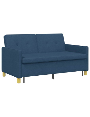 Divano Letto Estraibile Blu Tessuto