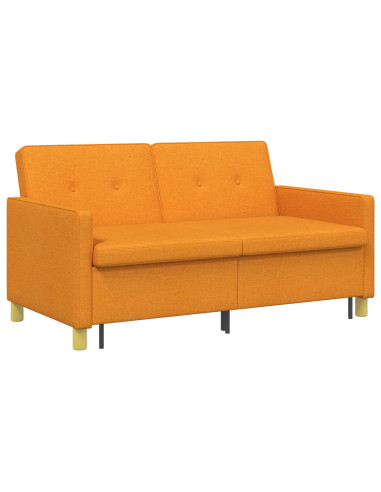 Divano Letto Estraibile Giallo Scuro Tessuto