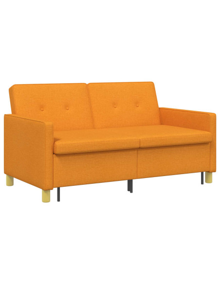Divano Letto Estraibile Giallo Scuro Tessuto