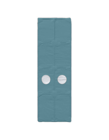 Letto con Tunnel 4 pcs Rovere Artigianale e Blu Chiaro