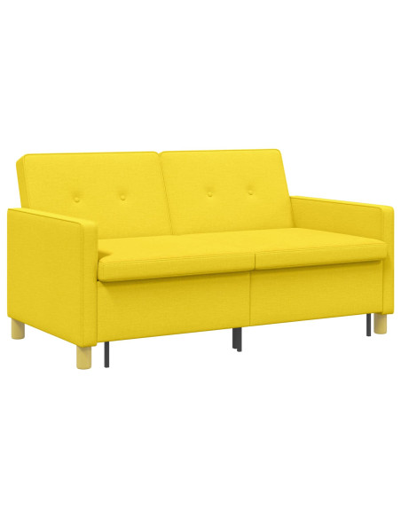 Divano Letto Estraibile Giallo Chiaro Tessuto