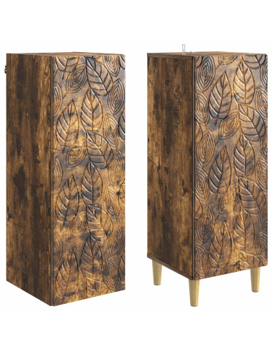 Set di armadi 2 pcs Rovere Fumo Legno ingegnerizzato