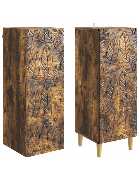 Set di armadi 2 pcs Rovere Fumo Legno ingegnerizzato