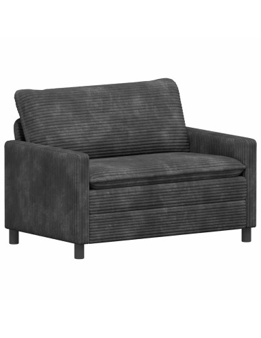 Set di divani 2 pcs Grigio Scuro Poliestere