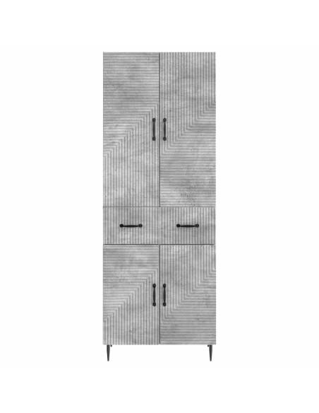 Set di armadi 2 pcs Grigio Cemento 66 x 34,5 x 89,5 cm