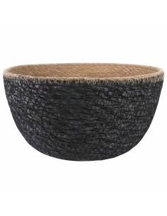 Vaso da fiori con manici 2 pcs Nero Ø 22 x 20 cm 2