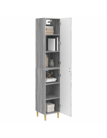 Set di armadi 2 pcs Sonoma grigio Legno ingegnerizzato