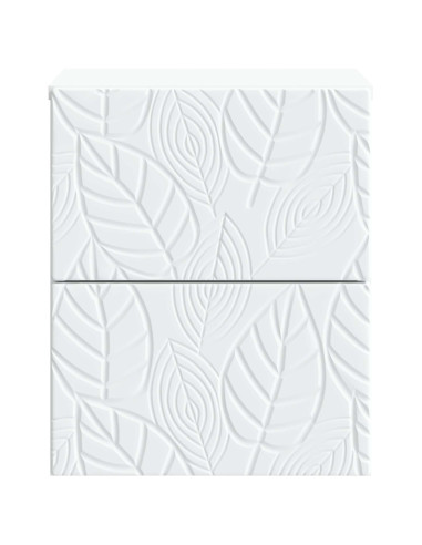 Mobiletto da notte a muro 2 pcs Bianco 34,5 x 33 x 40 cm
