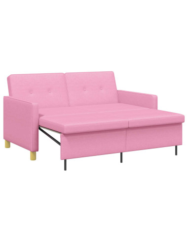 Divano Letto Estraibile Rosa Tessuto