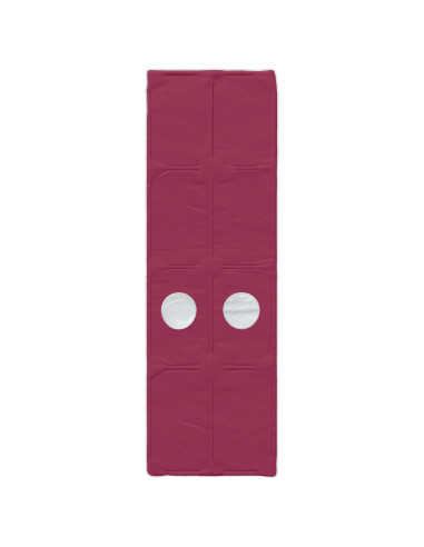 Letto Alto per Bambini con Tunnel Bianco e Rosso