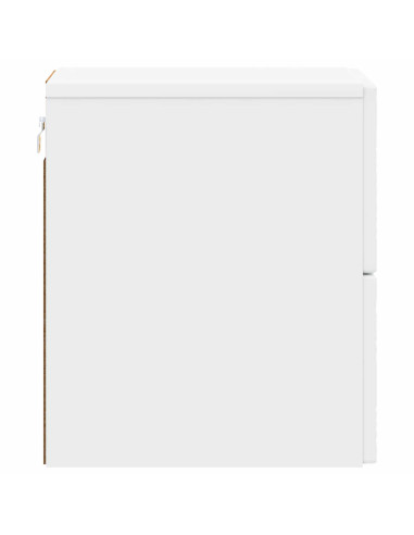 Mobiletto da notte a muro 2 pcs Bianco 34,5 x 33 x 40 cm