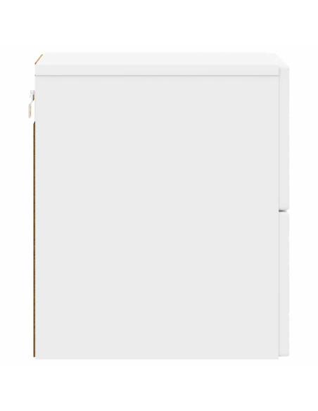 Mobiletto da notte a muro 2 pcs Bianco 34,5 x 33 x 40 cm