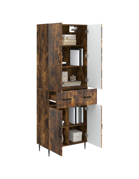 Set di armadi 2 pcs Rovere Fumo 66 x 34,5 x 89,5 cm