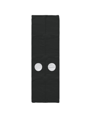 Letto con Tunnel 4 pcs Rovere Artigianale e Nero