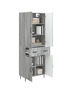 Set di armadi 2 pcs Sonoma grigio 66 x 34,5 x 89,5 cm 2