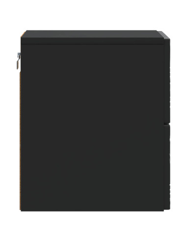 Mobiletto da notte a muro 2 pcs Nero 34,5 x 33 x 40 cm