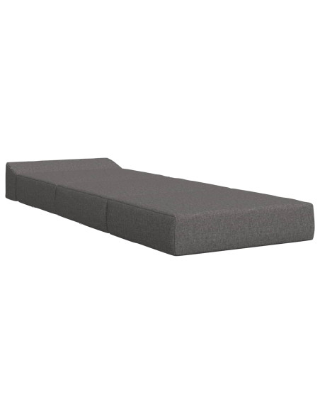 Divano Letto Pieghevole Grigio Chiaro 70 x 60 x 63 cm Tessuto
