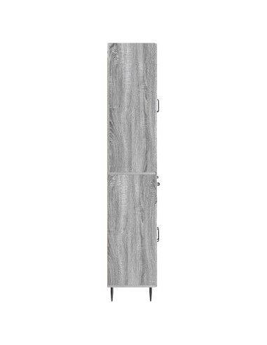 Set di armadi 2 pcs Sonoma grigio 66 x 34,5 x 89,5 cm
