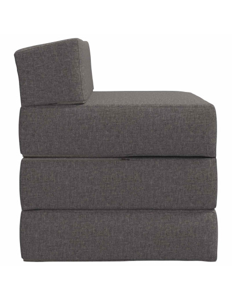 Divano Letto Pieghevole Grigio Chiaro 70 x 60 x 63 cm Tessuto