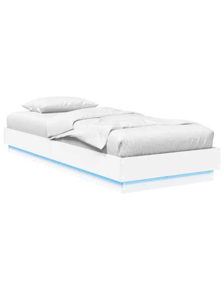 Letto con LED Bianco 80 x 200 cm Legno ingegnerizzato