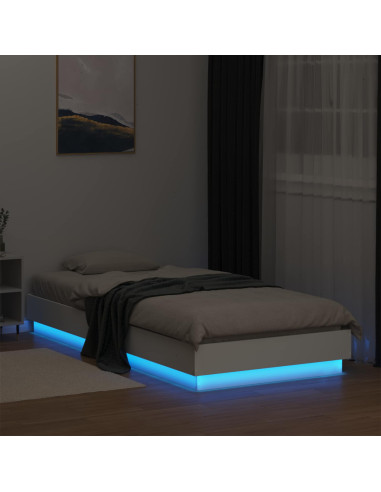 Letto con LED Bianco 80 x 200 cm Legno ingegnerizzato