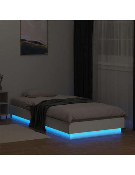 Letto con LED Bianco 80 x 200 cm Legno ingegnerizzato