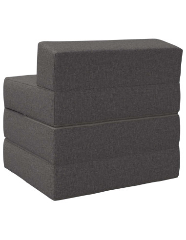 Divano Letto Pieghevole Grigio Chiaro 70 x 60 x 63 cm Tessuto