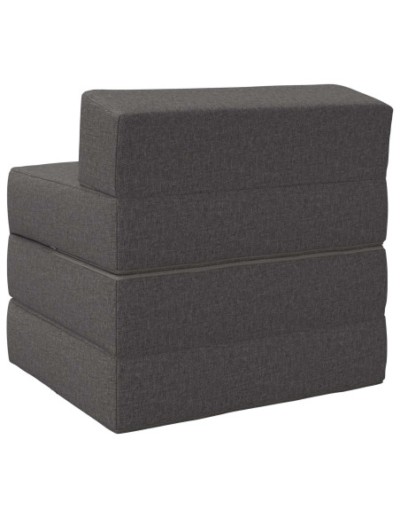 Divano Letto Pieghevole Grigio Chiaro 70 x 60 x 63 cm Tessuto