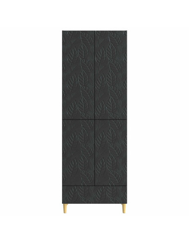 Set di armadi 2 pcs Nero Legno ingegnerizzato