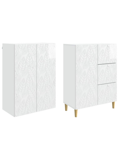 2 pcs Bianco Lucido