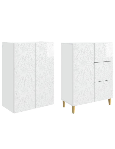 2 pcs Bianco Lucido