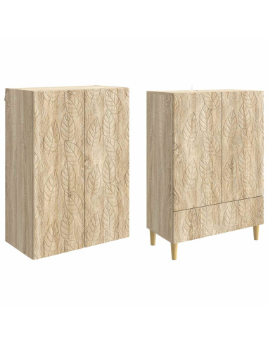 Set di armadi 2 pcs Rovere Sonoma Legno ingegnerizzato
